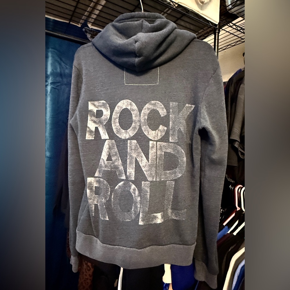 Aviator Nation Rock and Roll Full Zip Hoodie RARE